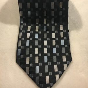 BOCARA 100% SILK NECKTIE, BLACK . BOC 04